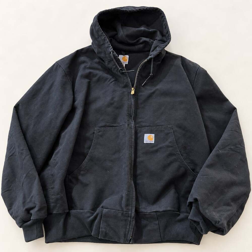 Carhartt Washed Duck Insulated Active Jacket Size L Black (w)